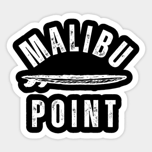 Surfing at Malibu Point Sticker